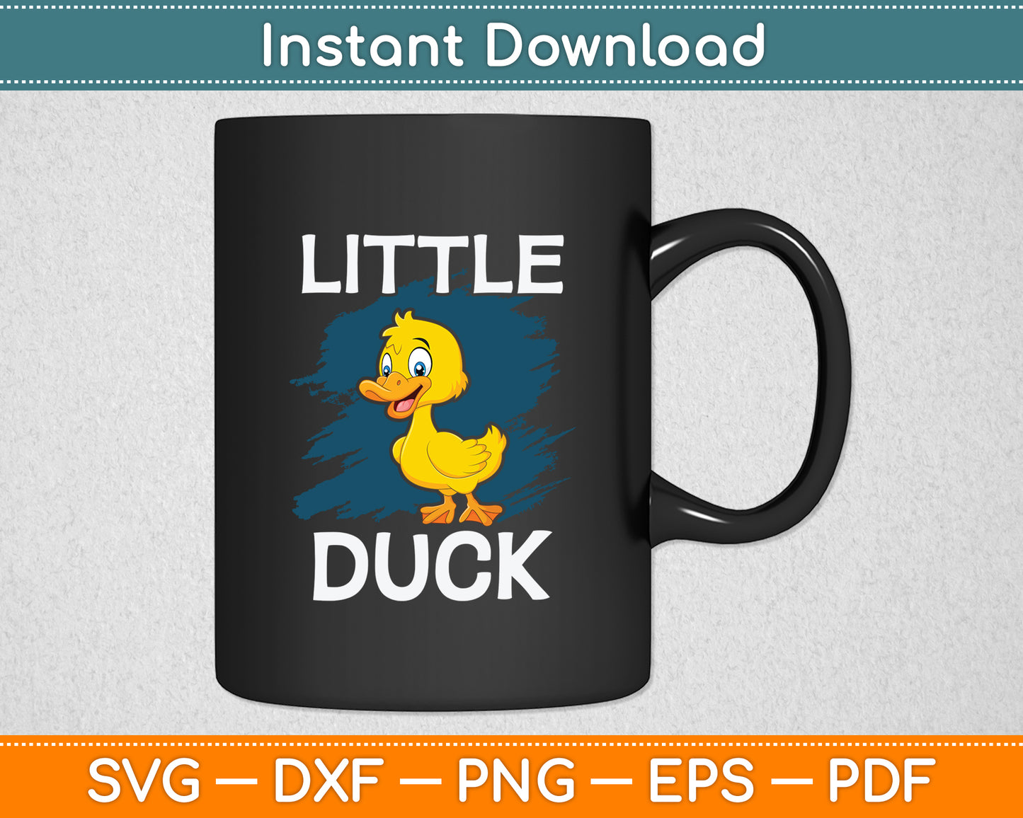 Little Duck I Duckling I Happy Duck Svg Png Dxf Digital Cutting File