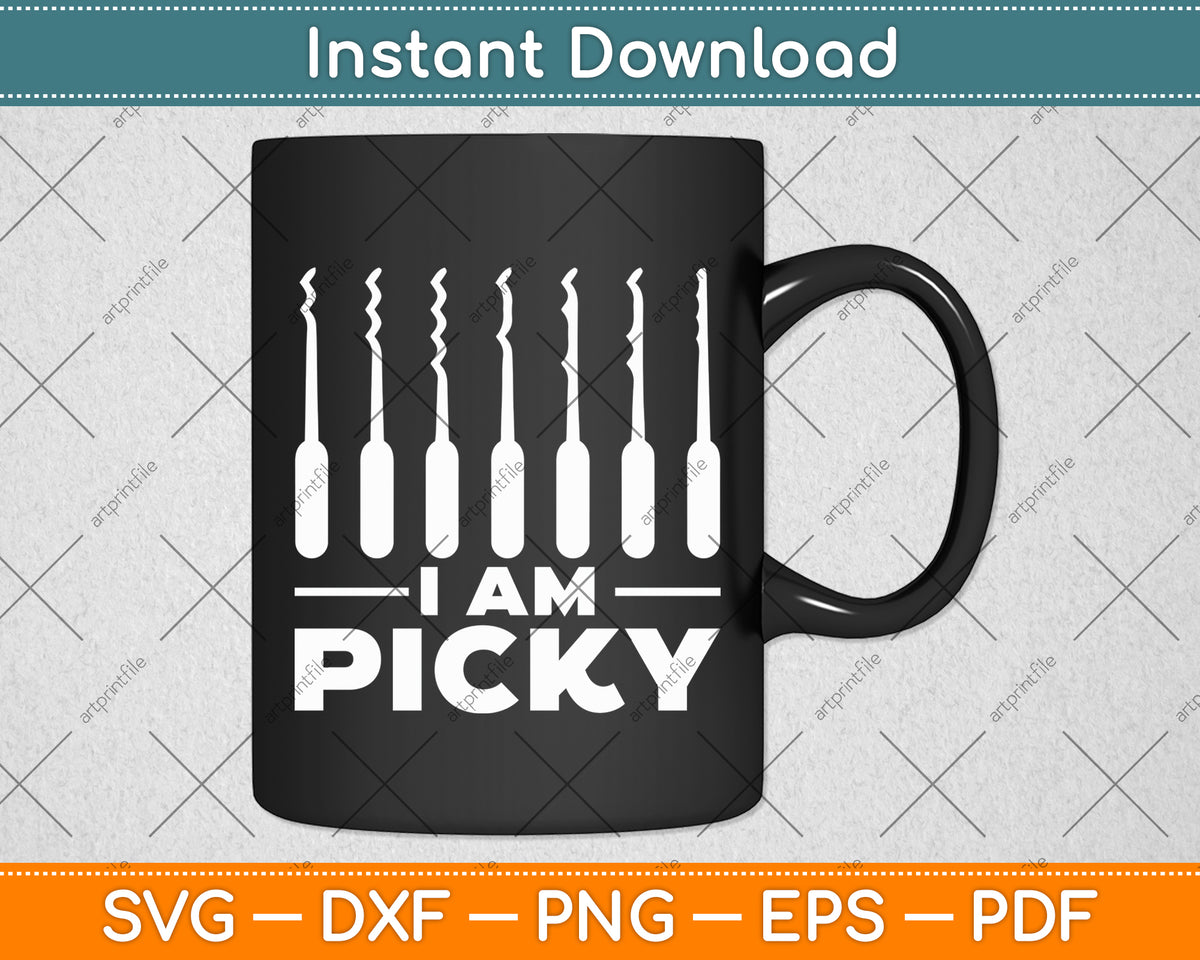 Locksmith Lock Picking Picky Funny Svg Digital Cutting File