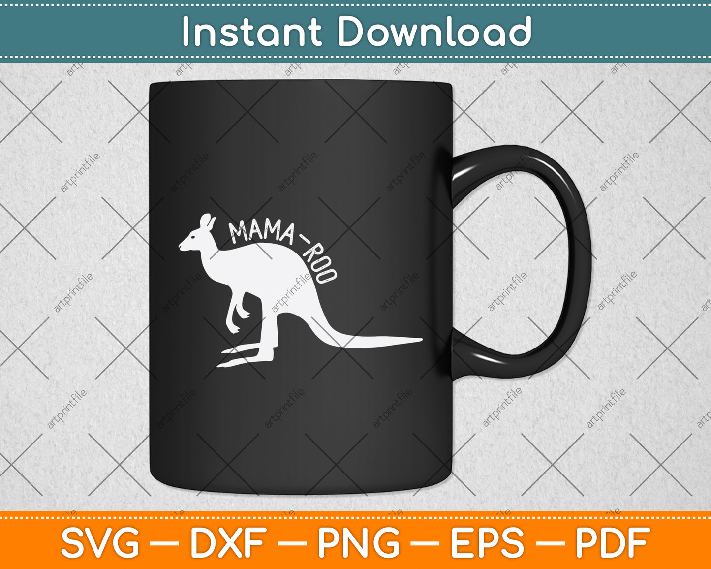 Mama Roo Kangaroo Lover Svg Png Dxf Digital Cutting File