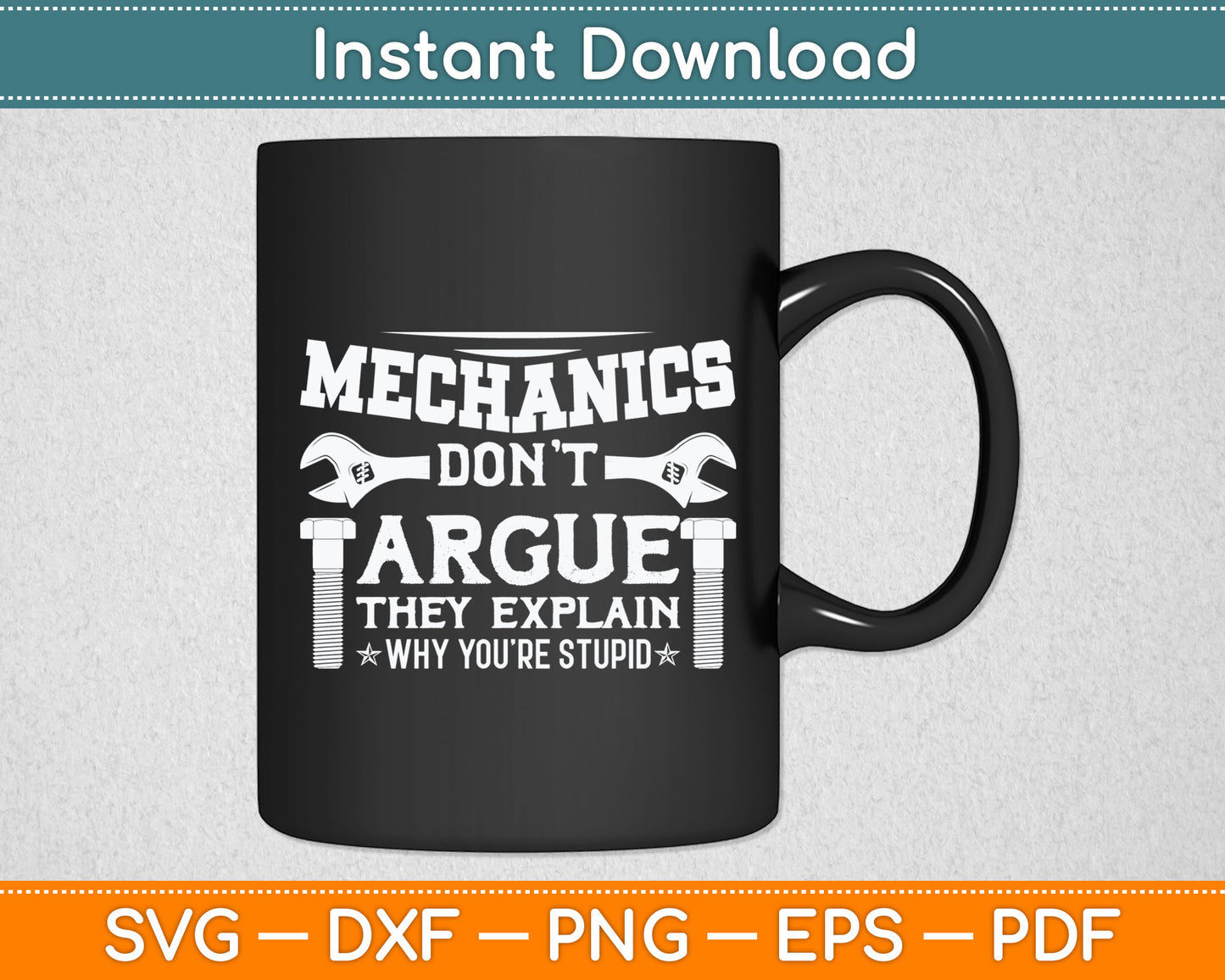 Mechanic Work Repairman Mechanical Worker Svg Digital Cutting File