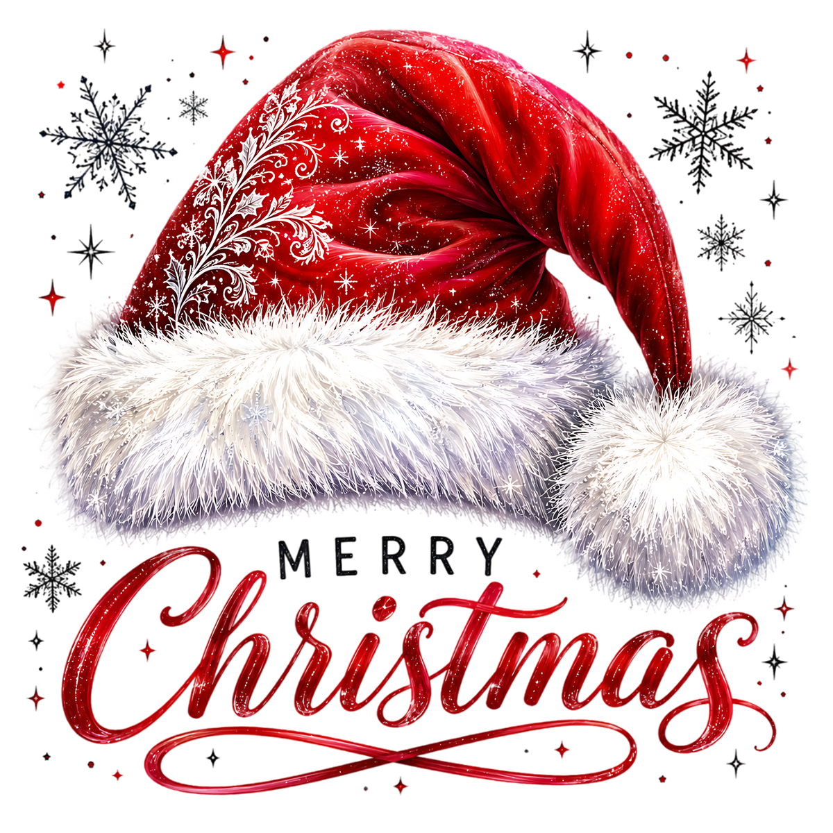 Merry Christmas Santa Hat PNG