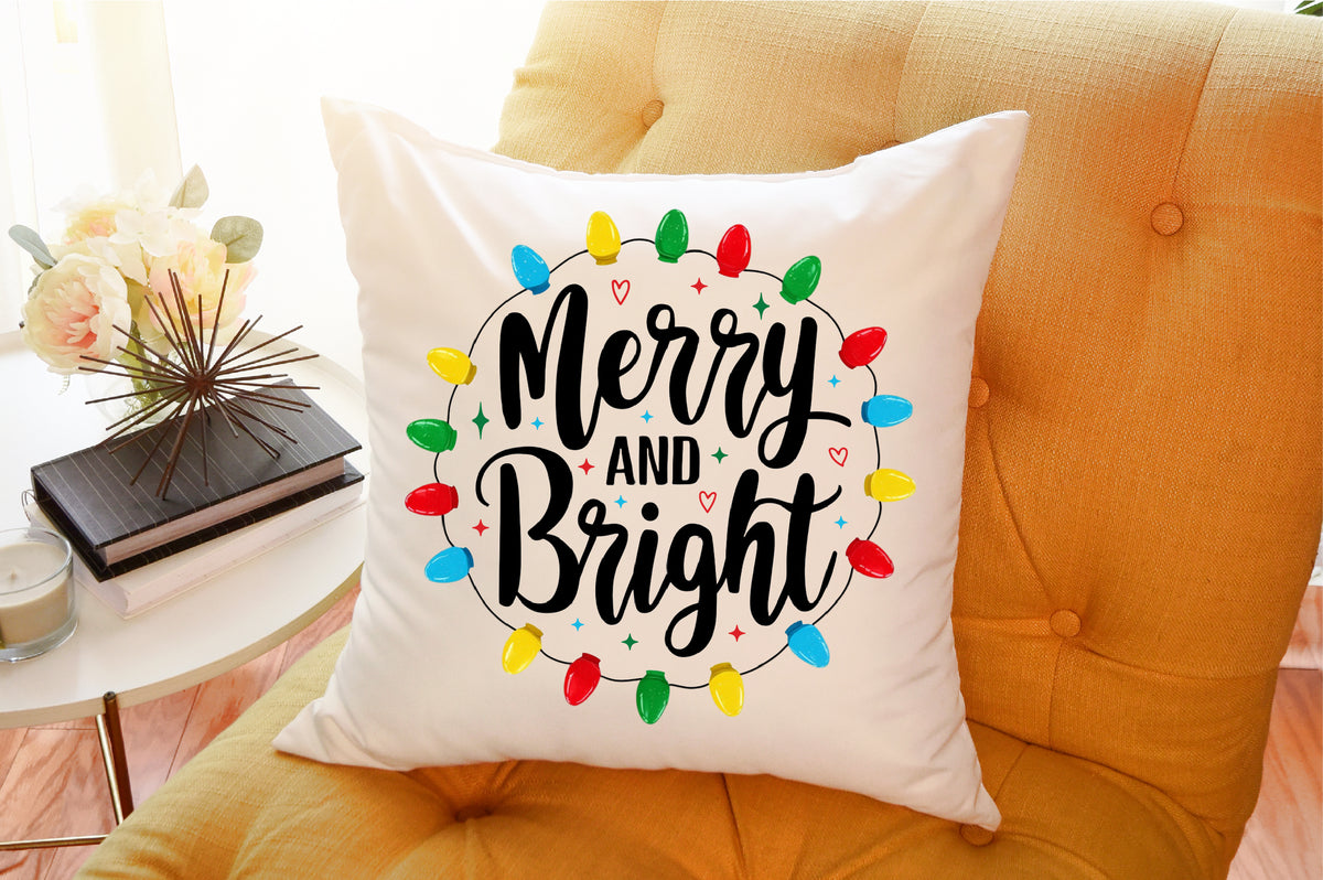 Merry and Bright Christmas PNG