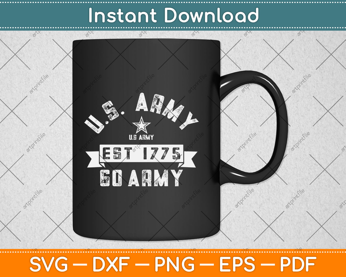 Military Army United States Vintage Svg Digital Cutting File