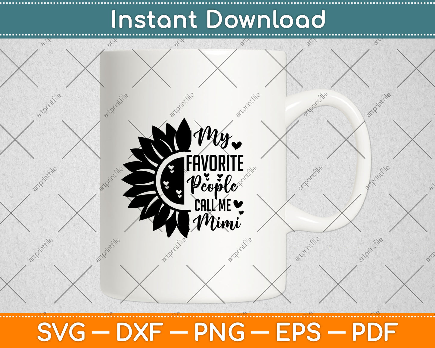 My Favorite People Call Me Mimi Svg Digital Cutting File