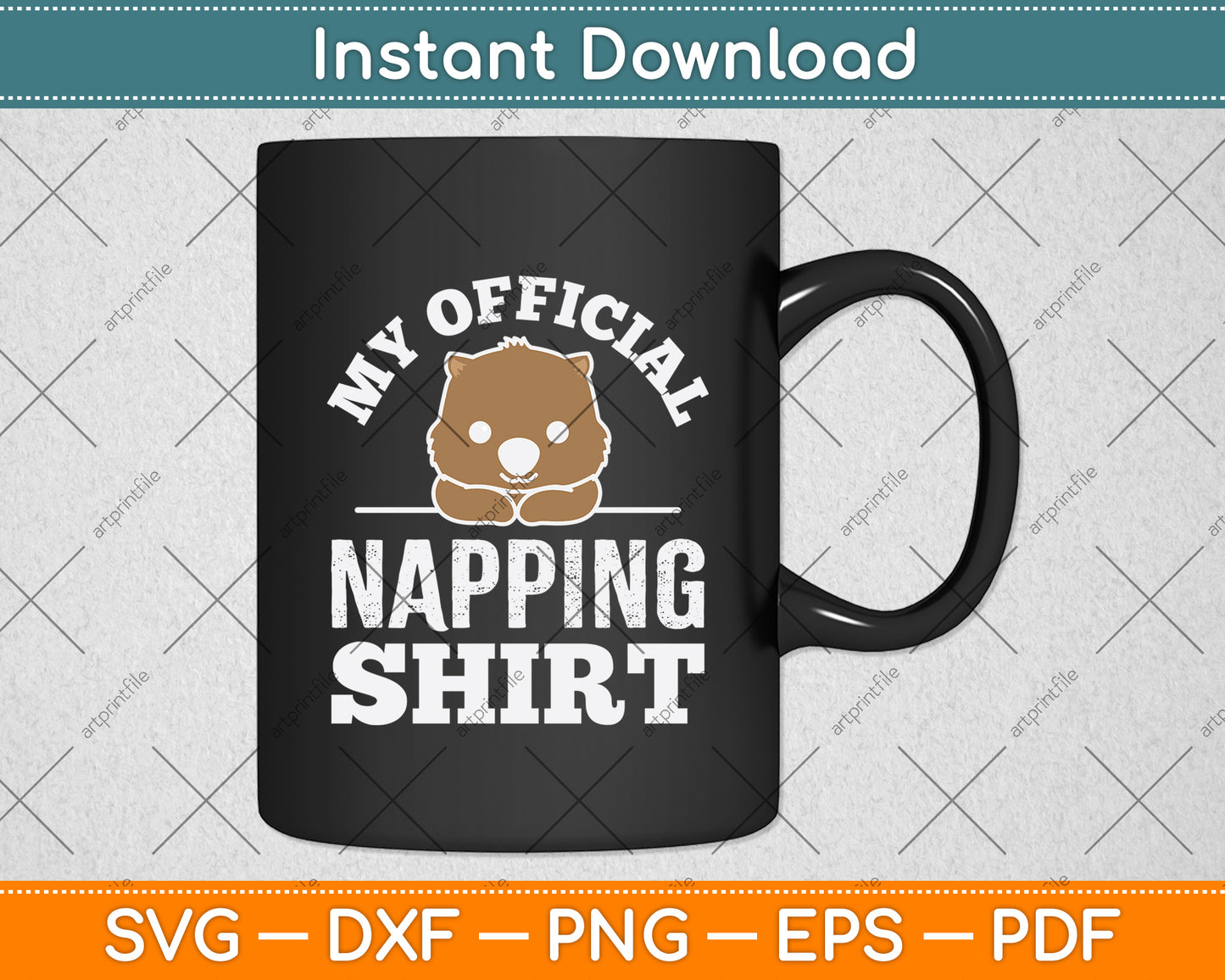 My Official Napping Shirt Svg Png Dxf Digital Cutting File