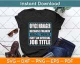 Office Manager Svg Design Bundle, Svg Digital Cutting File