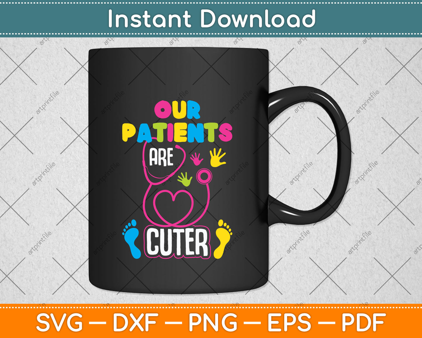 Our Patients Are Cuter Pediatric Nurse Hospital Staff Nursing Funny Svg Cutting File