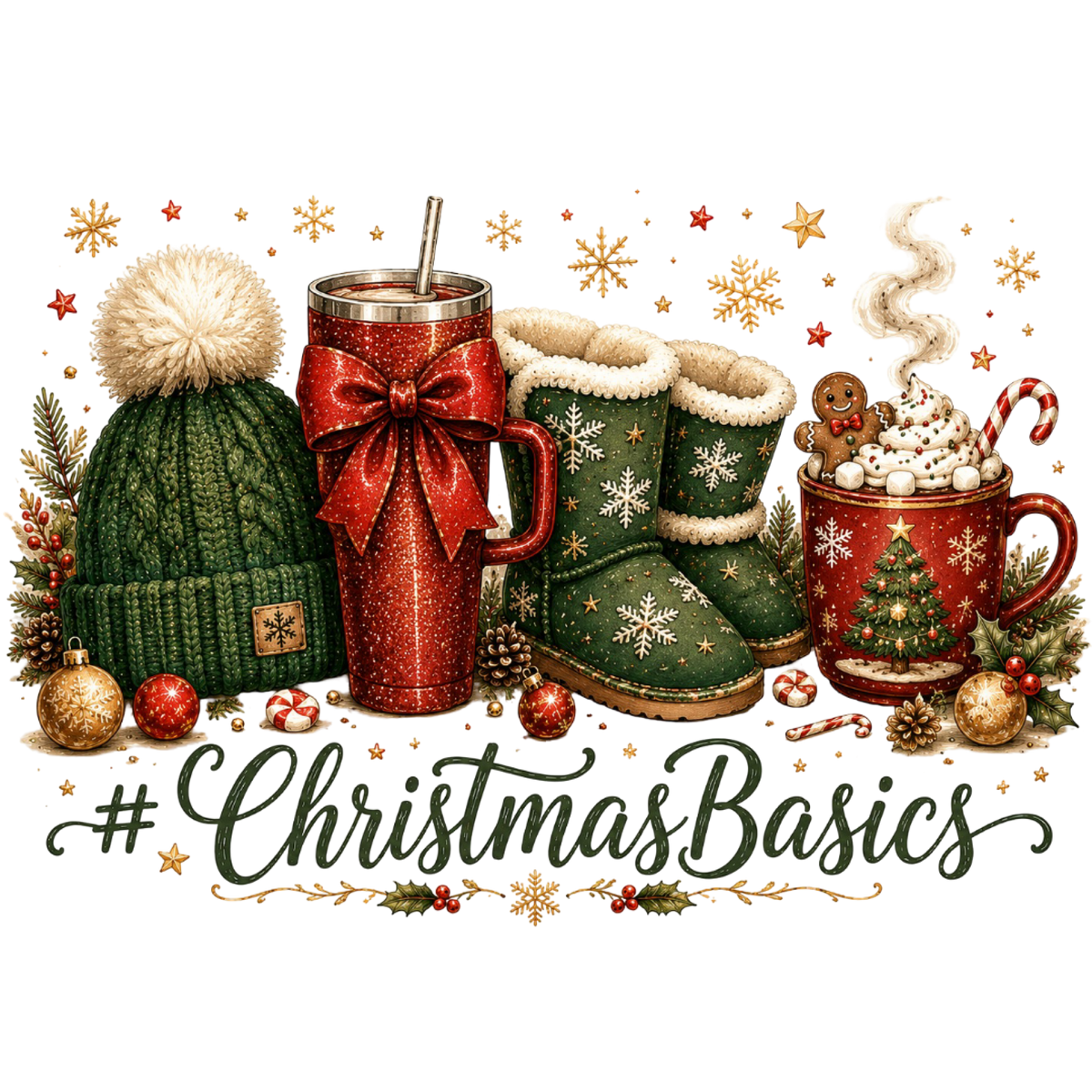 Christmas Cozy Aesthetic PNG