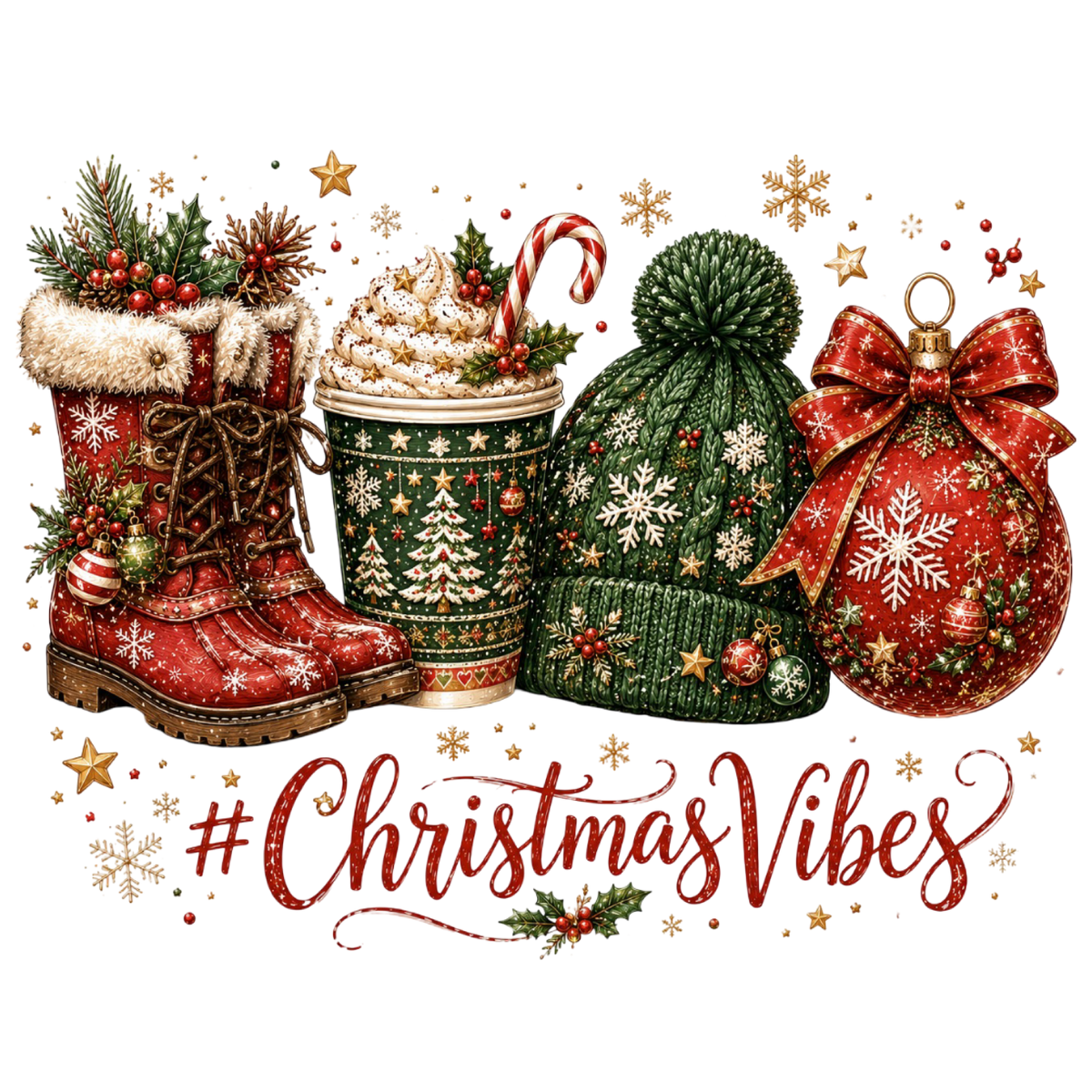 Christmas Vibes PNG