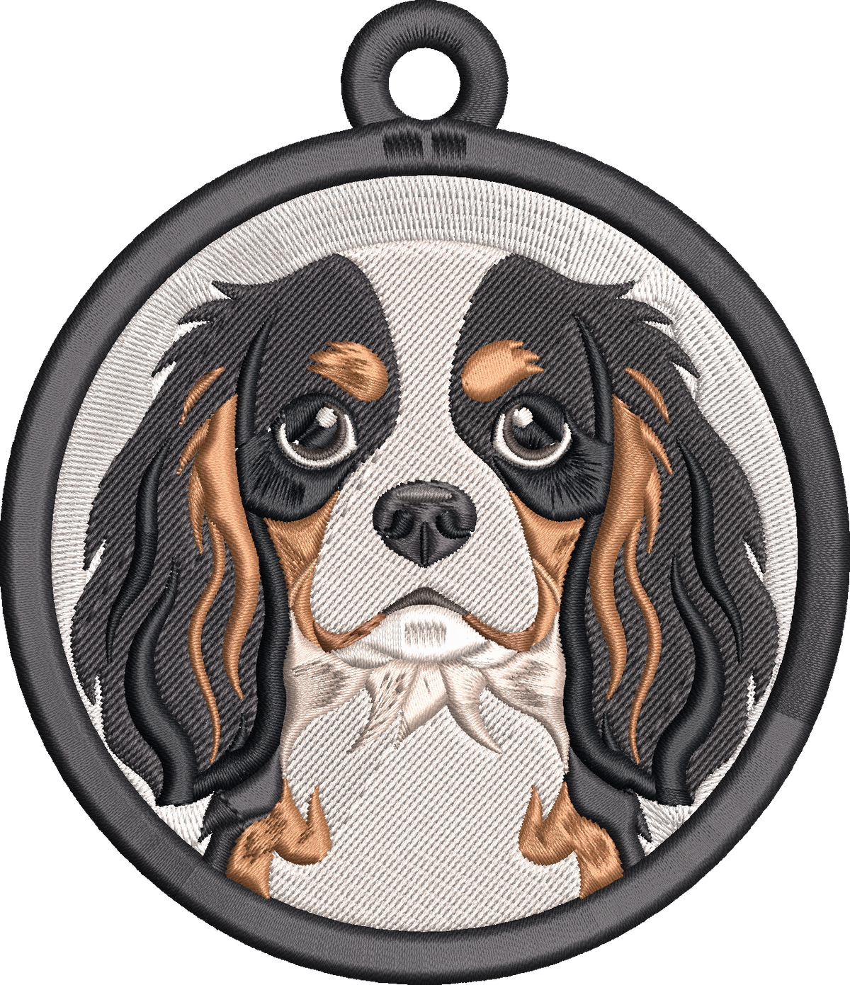 Dog Keychain Embroidery Design