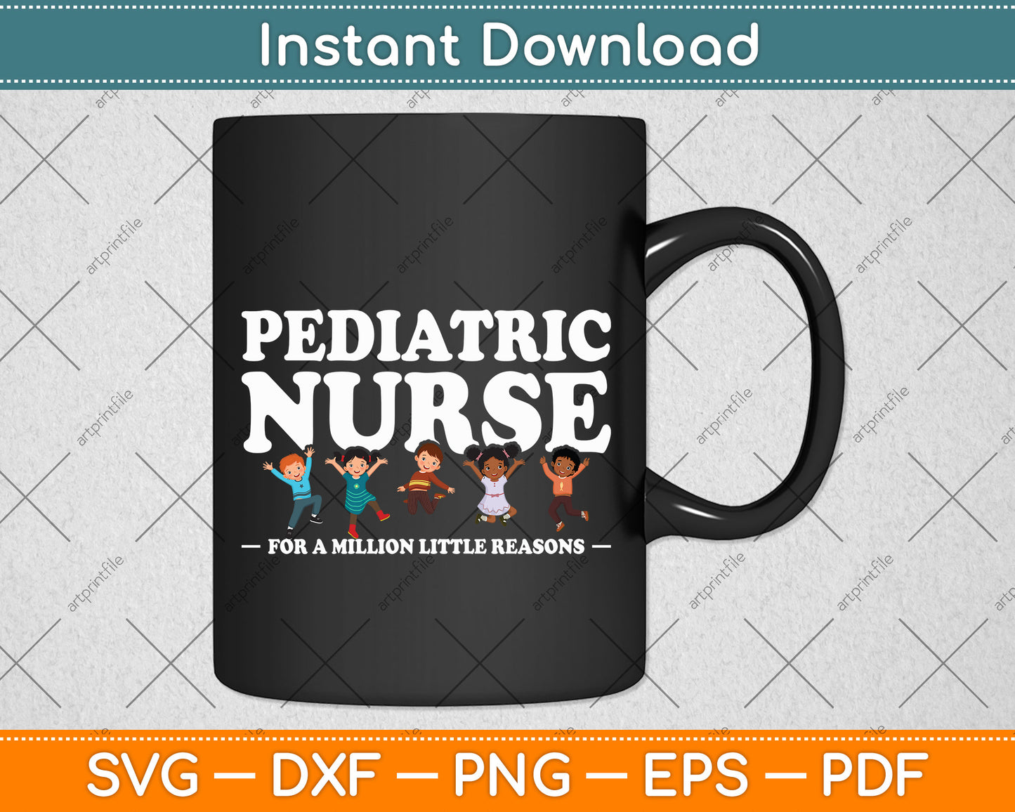 Pediatric Nurse For A Million Little Reasons Funny Ped Nurse Svg Digital Cutting File