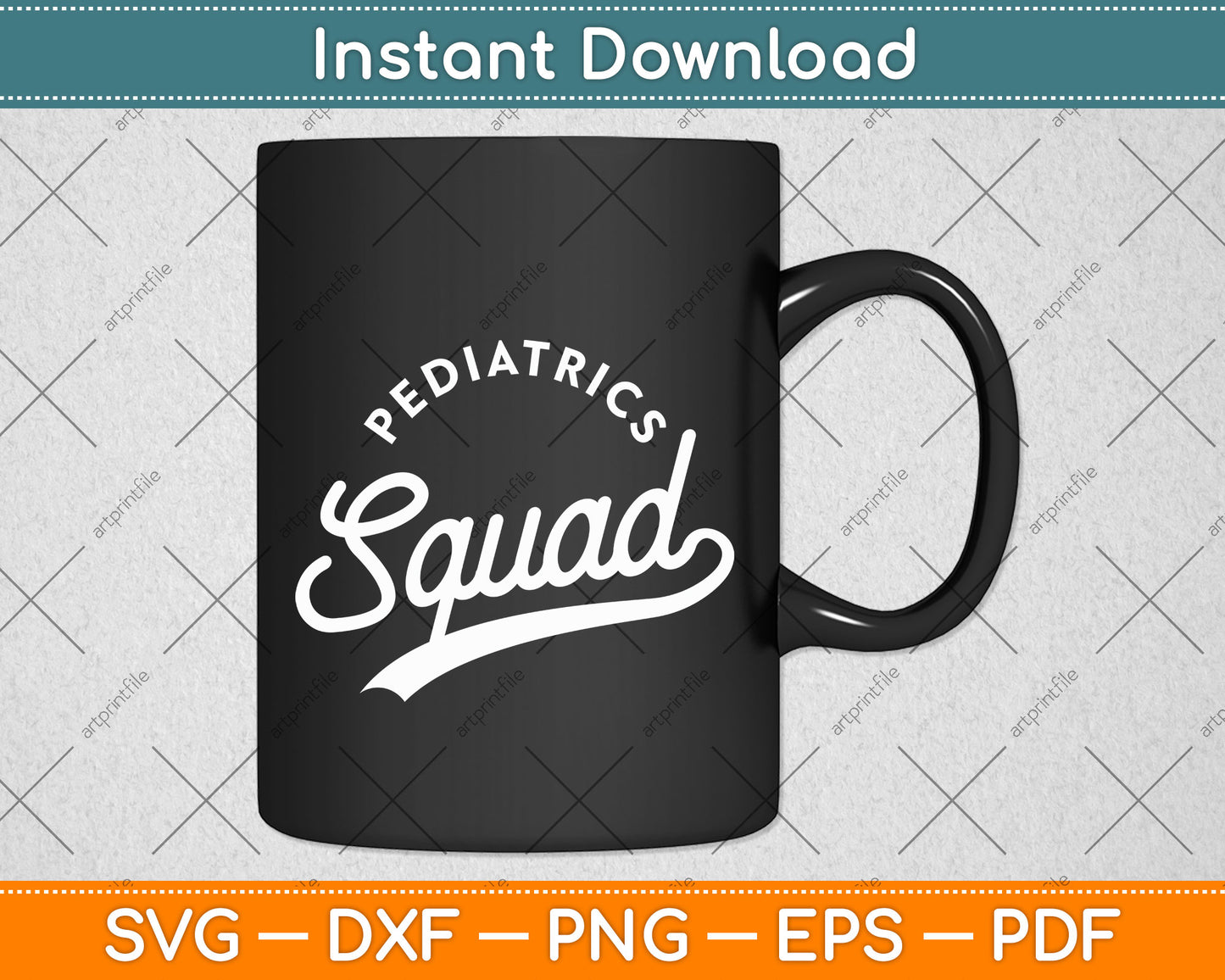 Pediatric Squad Pediatrician Doctor Nurse Therapist Svg Png Dxf Digital Cutting File