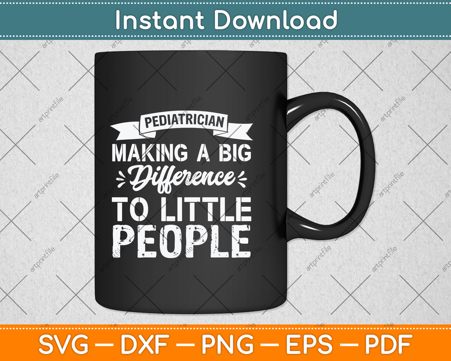 Pediatrician Making A Big Difference Svg Png Dxf Digital Cutting File