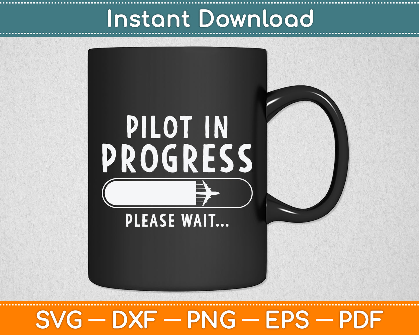 Pilot In Progress Pilot Svg Png Dxf Digital Cutting File