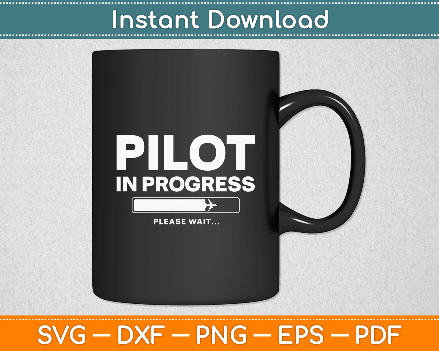 Pilot In Progress Pilot Airline Future Pilot Aviation Airplane Svg Digital Cutting File