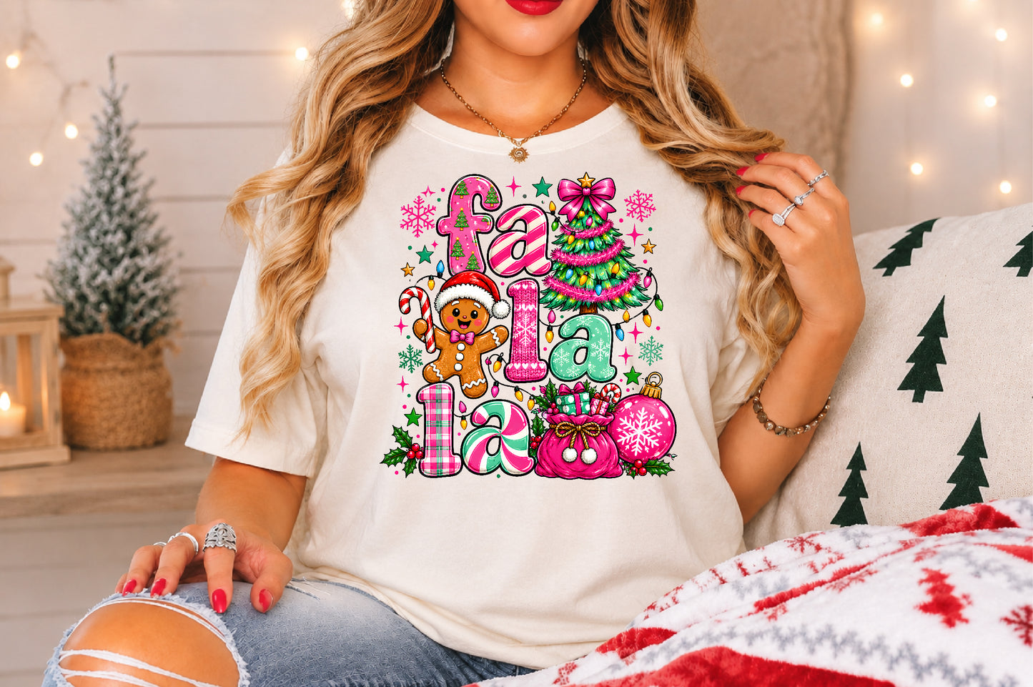 Christmas Is Pastel Coquette Christmas Tree PNG Cute Holiday Sublimation Design