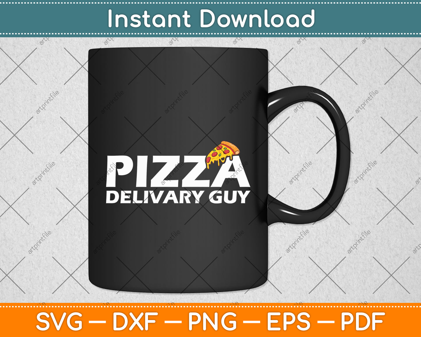 Pizza Delivery Guy Pizza Lovers Svg Digital Cutting File