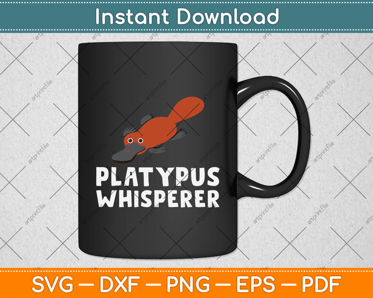 Platypus Whisperer Lover Svg Png Dxf Digital Cutting File