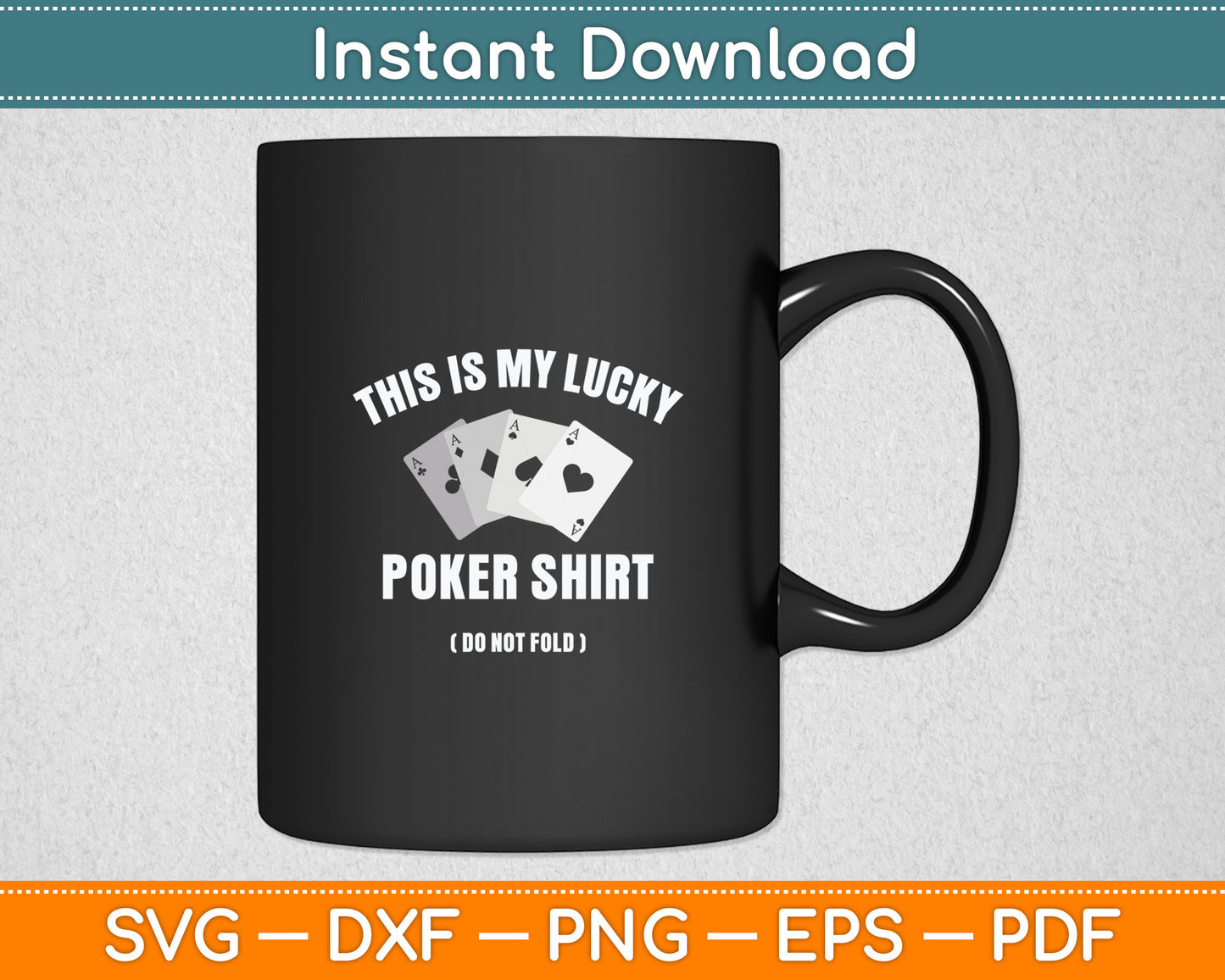Poker Player Poker Cards Game Luck Svg Digital Cutting File