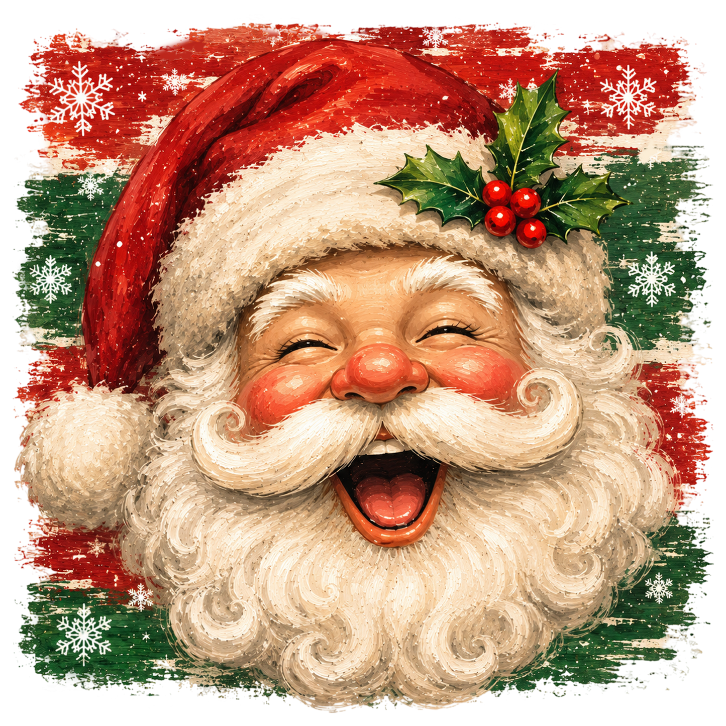 Christmas Santa Claus PNG Cute Vintage Santa Holiday Sublimation