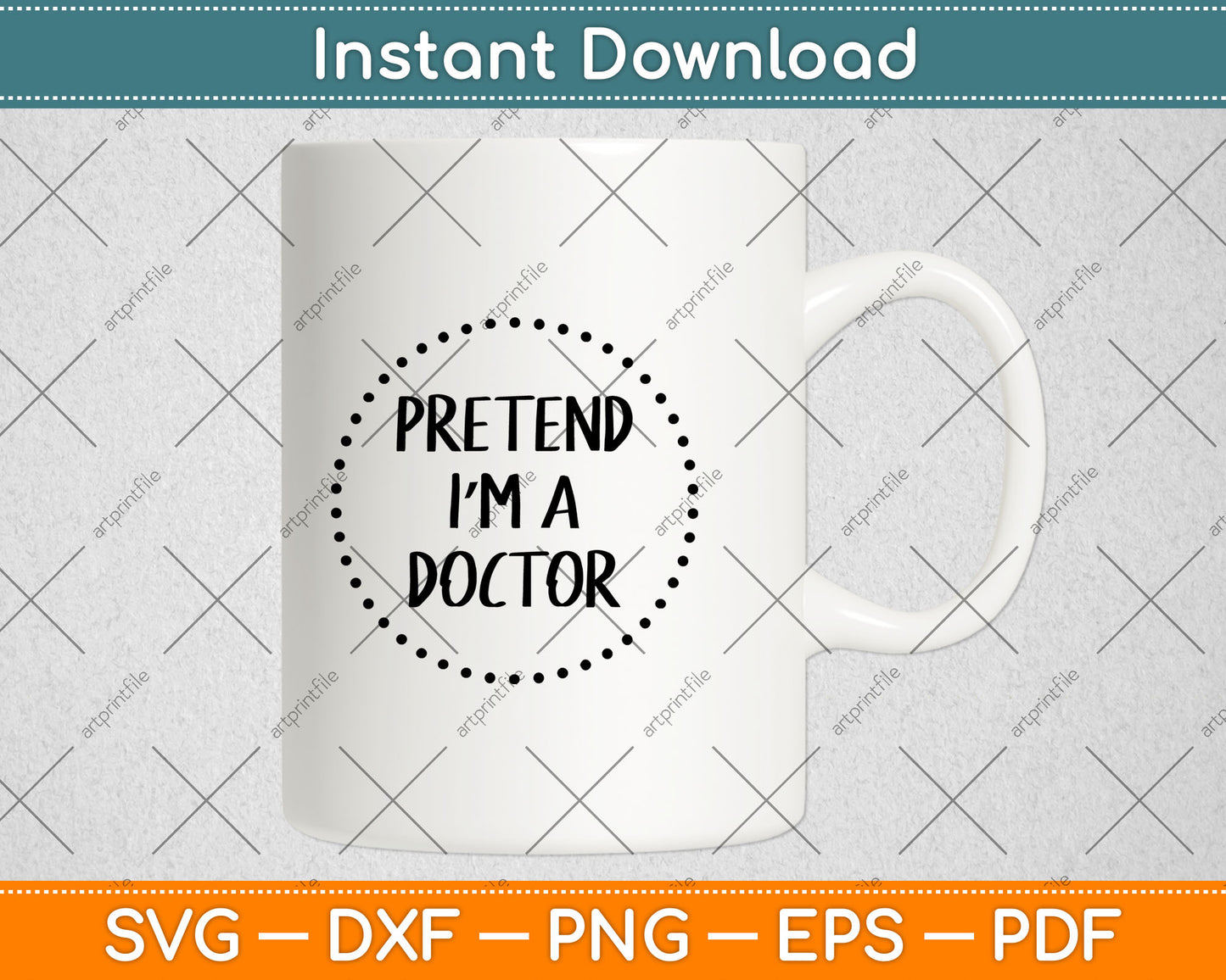 Pretend I'm a Doctor Halloween Costume Svg Digital Cutting File