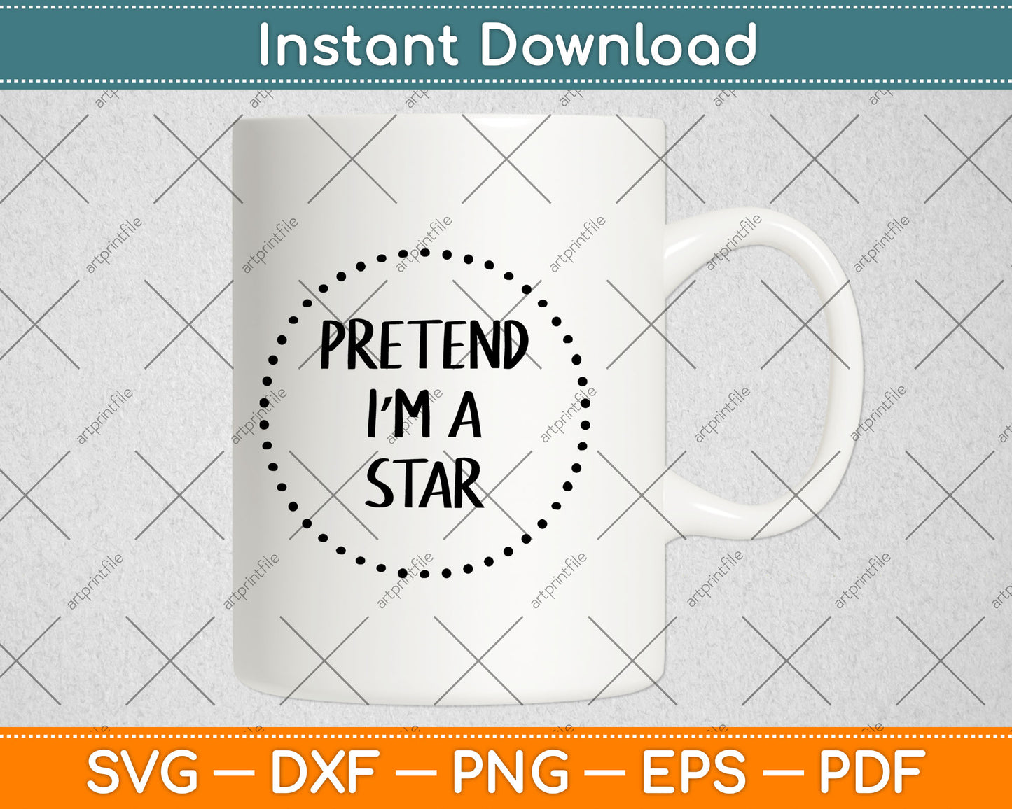 Pretend I'm a Star Halloween Costume Svg Digital Cutting File