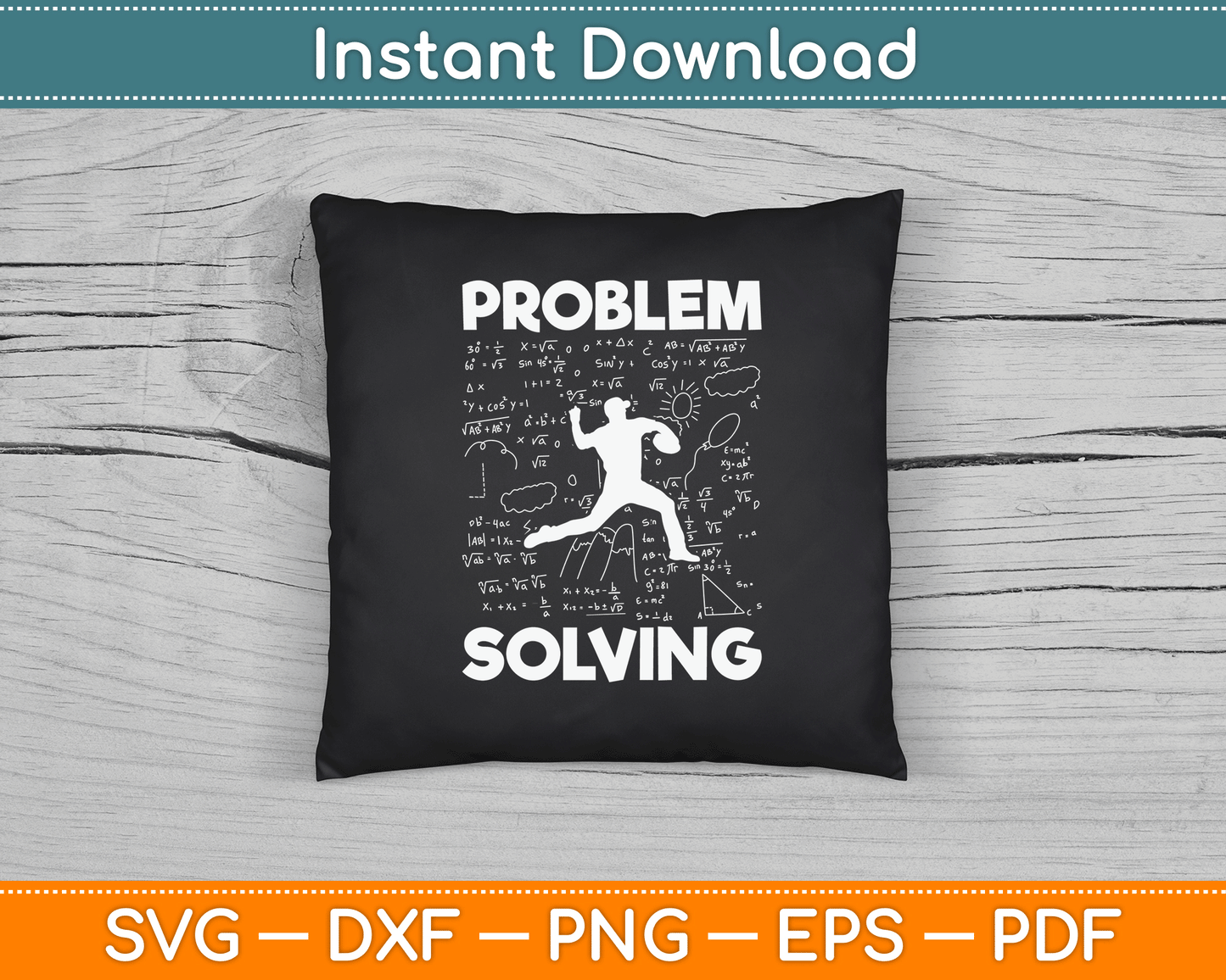 Problem Solving Climber Gift-Rock Climbing Bouldering Pur SVG Digital Cutting File