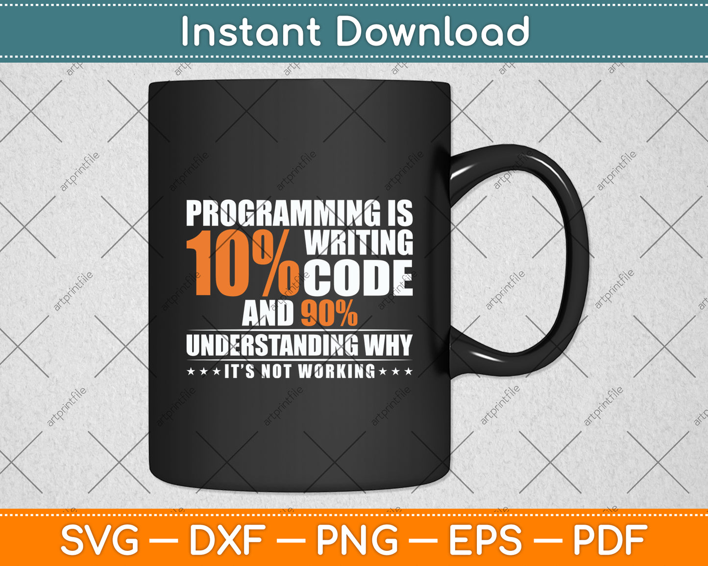 Programming Programmer Software Developer Funny Svg Digital Cutting File