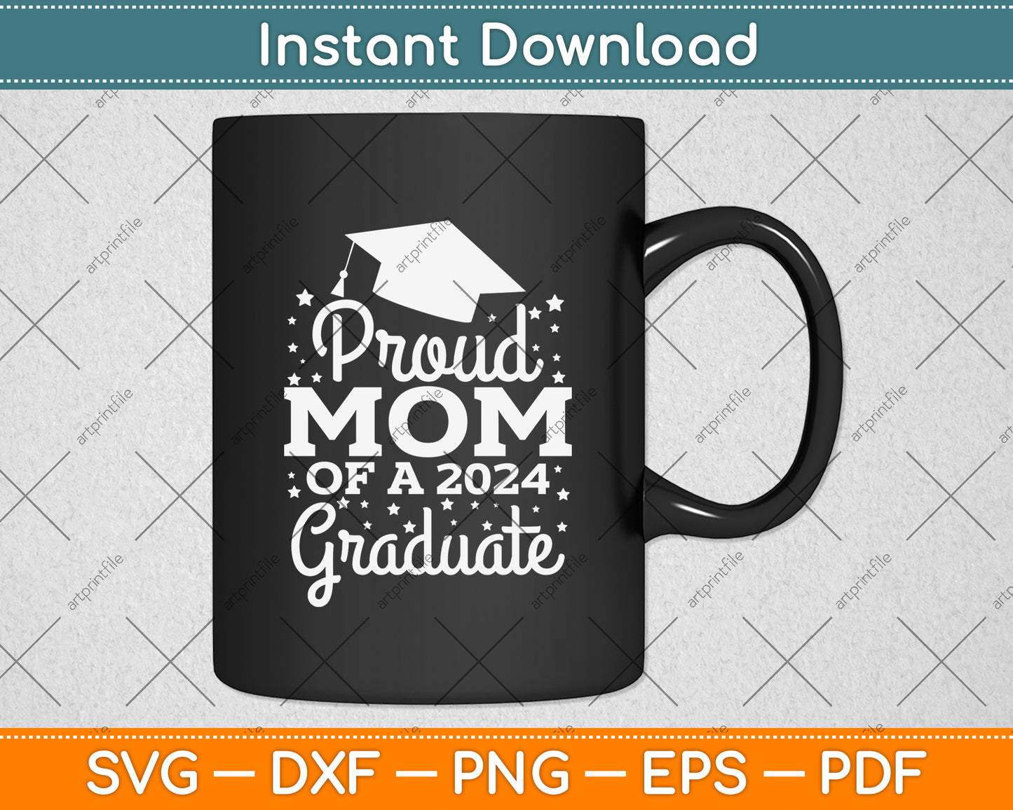 Proud Mom Of A 2025 Graduate Svg Digital Cutting File