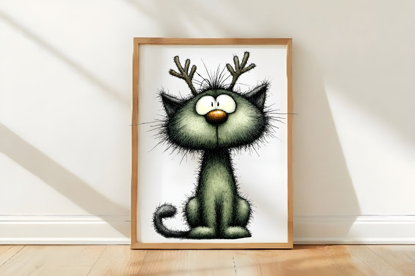 Quirky Christmas Cat Clipart PNG Bundle | Cute Watercolor Holiday Cat Clipart | Festive Christmas Kitty PNG