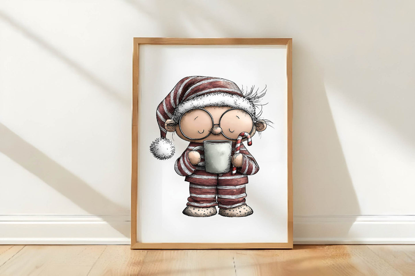Quirky Christmas Santa Clipart PNG Bundle | Funny Watercolor Santa Claus Clipart | Cute Holiday PNG