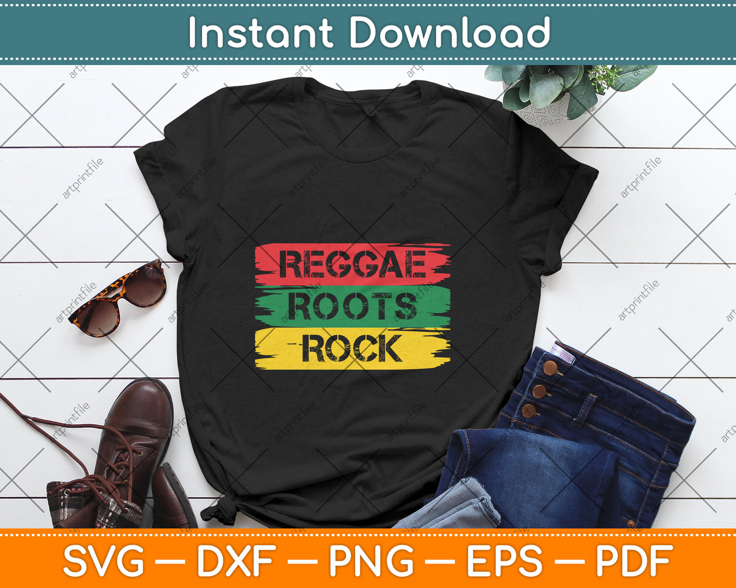 Reggae Roots Rock Gift Jamaica Rastafari Svg Digital Cutting File