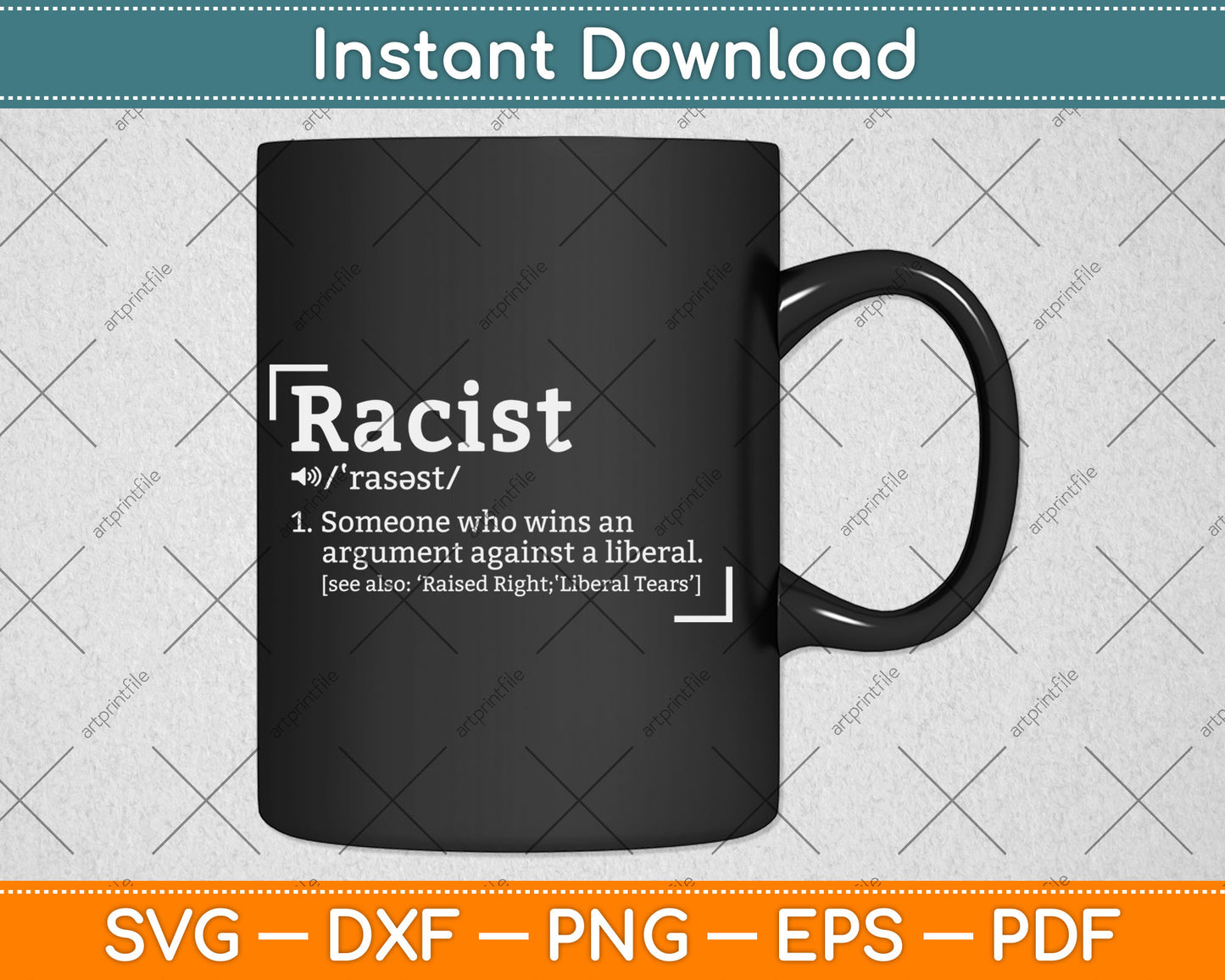 Republican Racist Definition Anti Liberal Svg Digital Cutting File