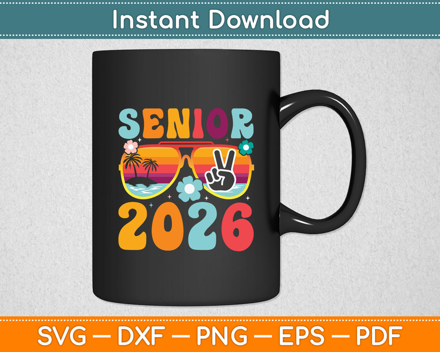 Retro Senior 2026 Back to School Class Of 2026 Graduation Svg Digital Cutting File