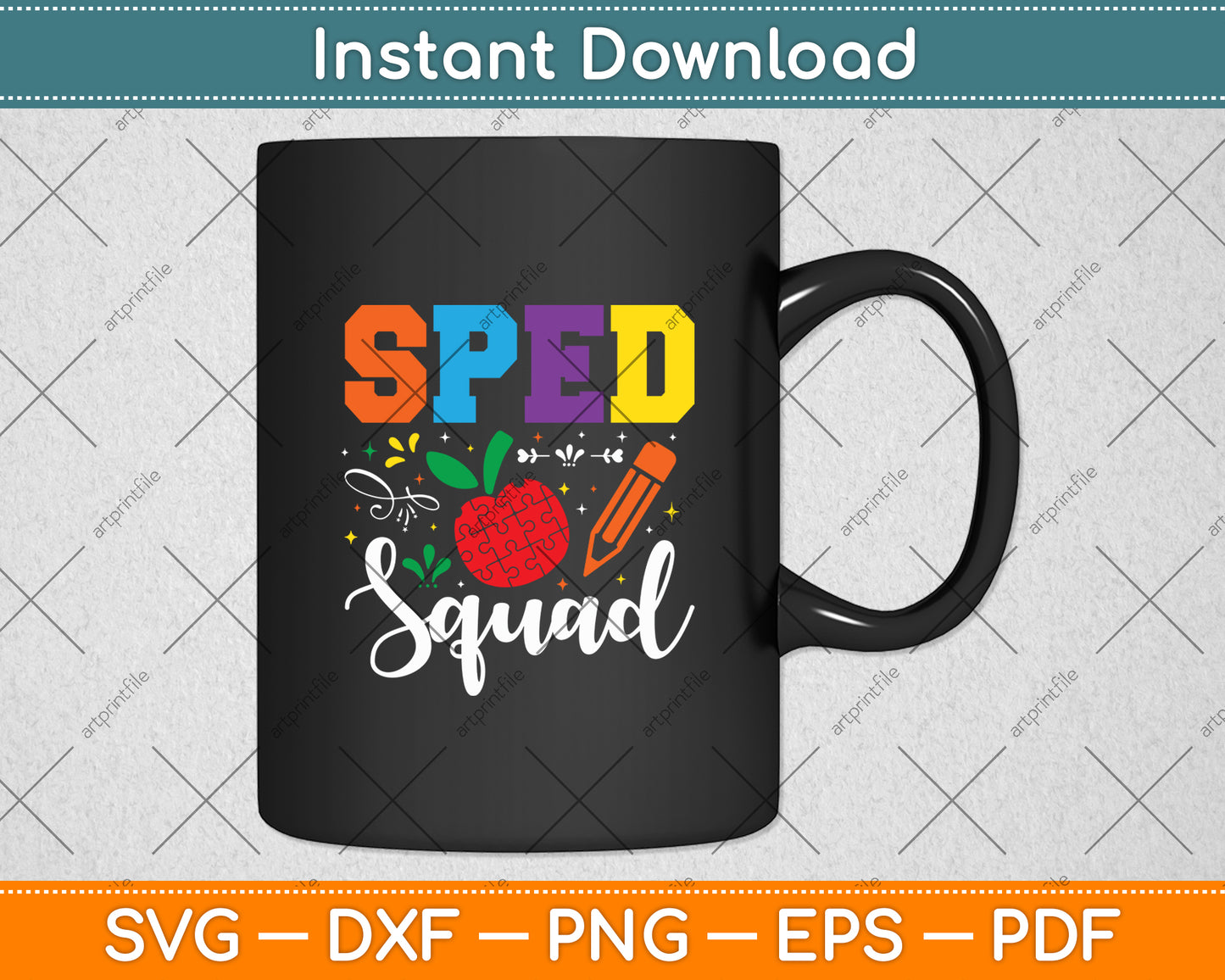 Sped Squad Special Education Teacher Svg Digital Cutting File