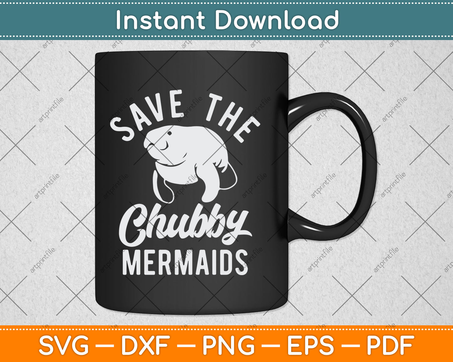 Save The Chubby Mermaids Svg Digital Cutting File