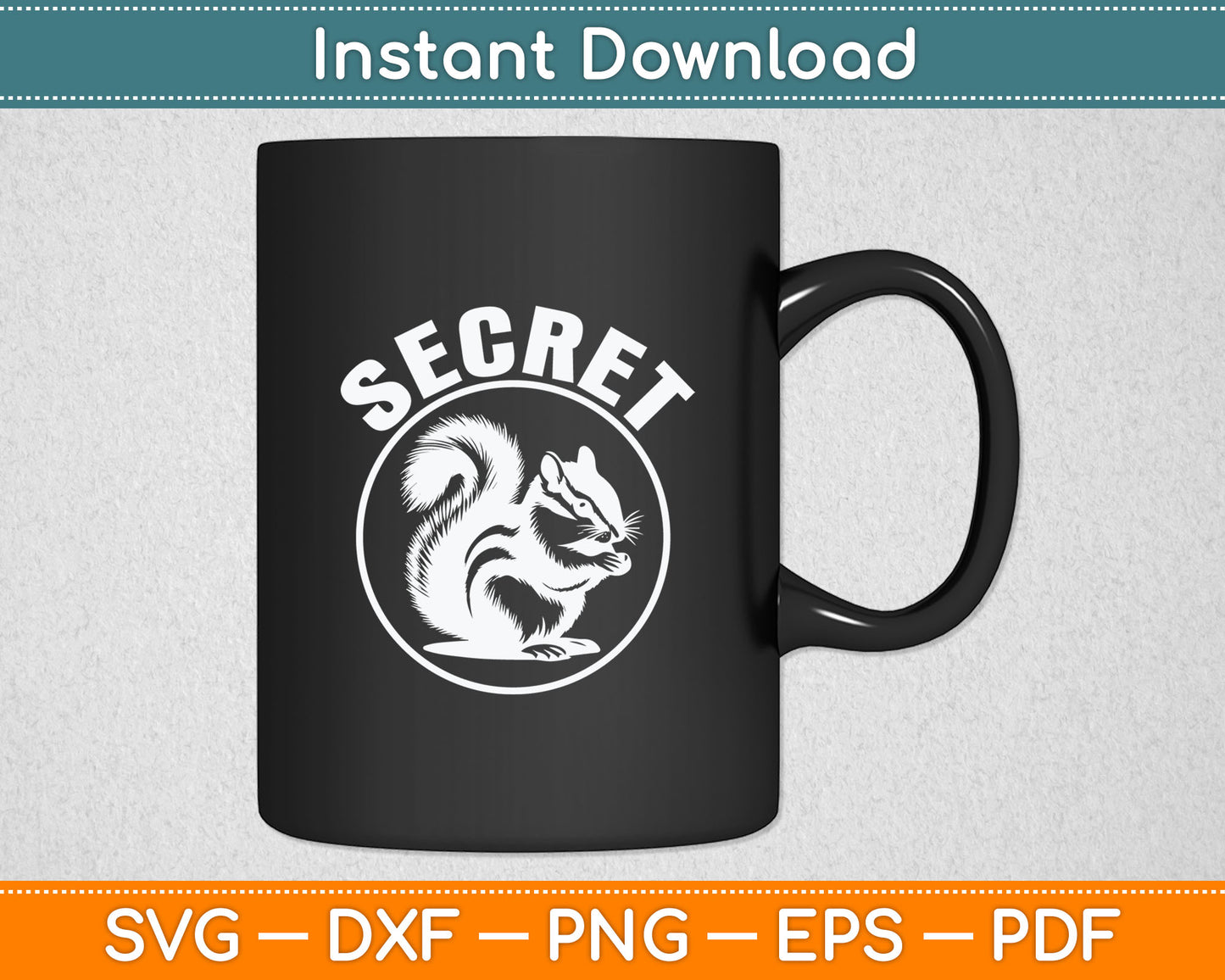 Secret Squirrel Svg Digital Cutting File
