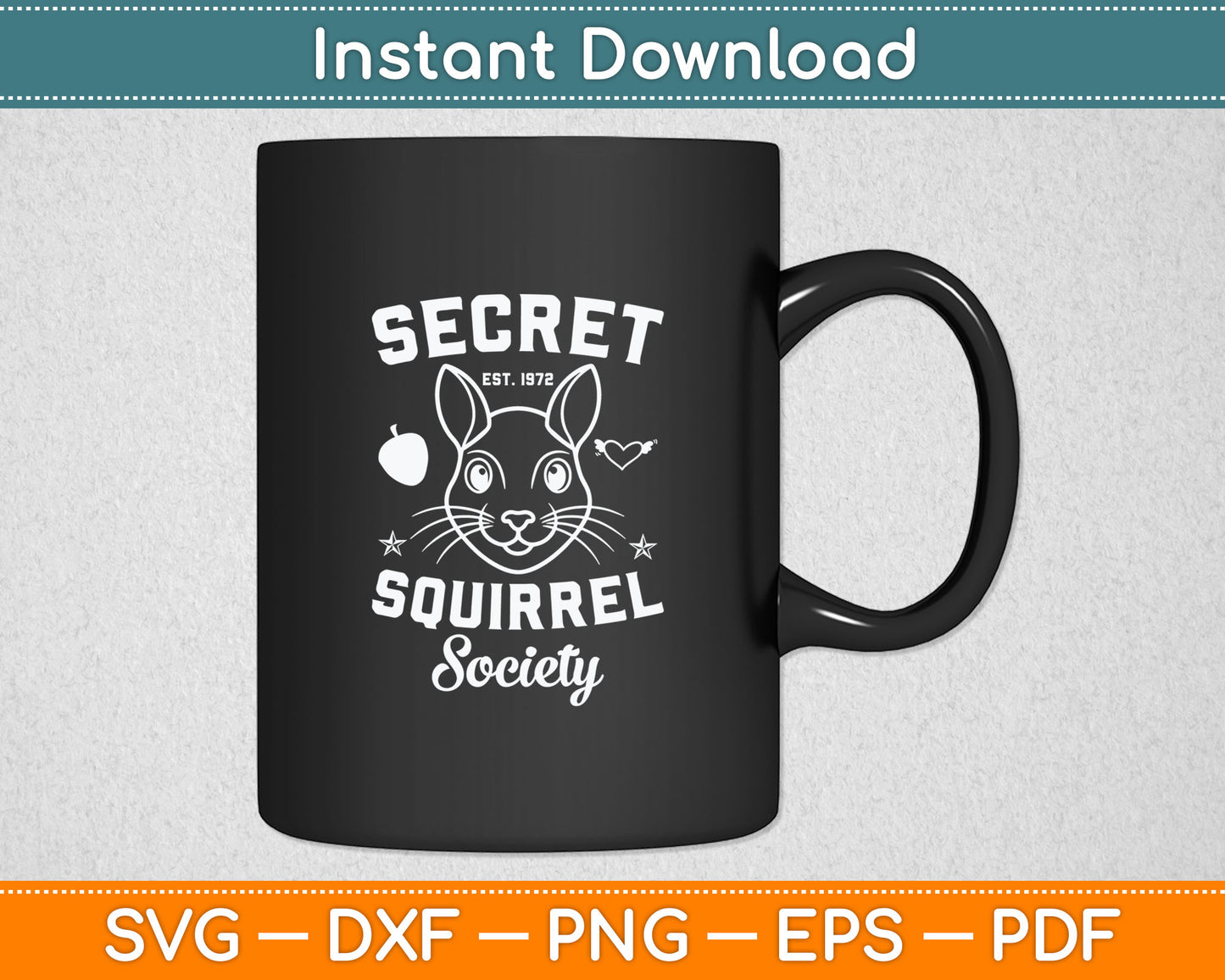 Secret Squirrel Society Svg Digital Cutting File