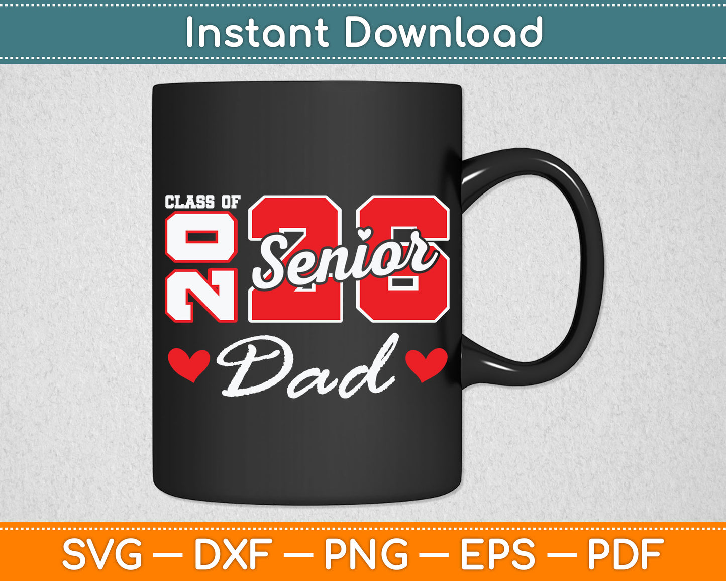 Senior Dad 2026 Proud Dad Class of 2026 Dad Of The Graduate Svg Digital Cutting File
