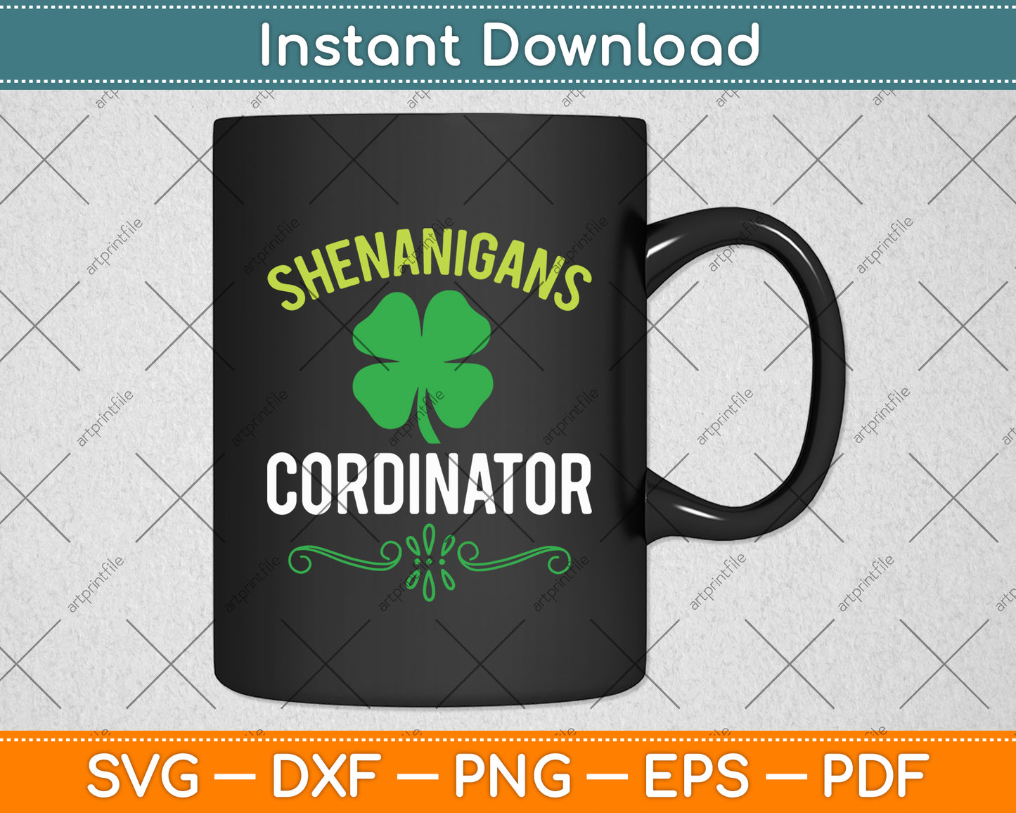 Shenanigans Coordinator St Patrick's Day Funny Teacher Svg Digital Cutting File