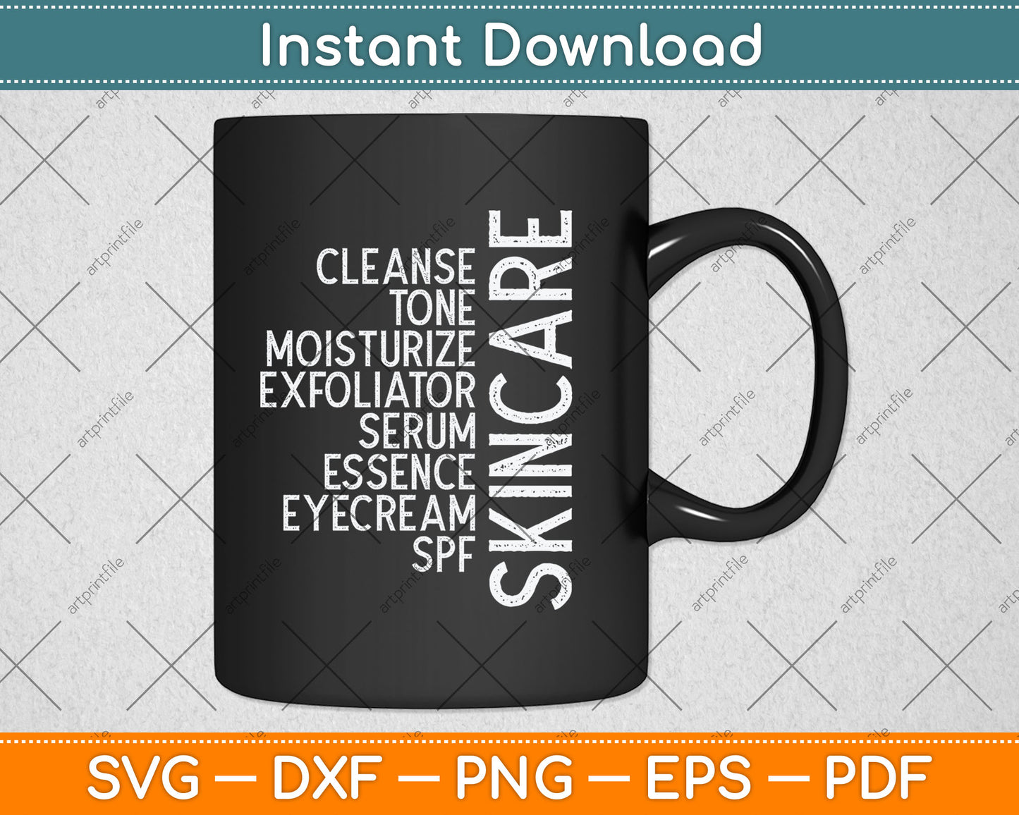 Skincare Terms Skin Cleanse Tone Esthetician Svg Digital Cutting File