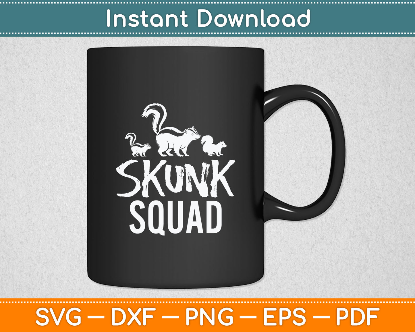 Skunk Squad Skunk Svg Digital Cutting File