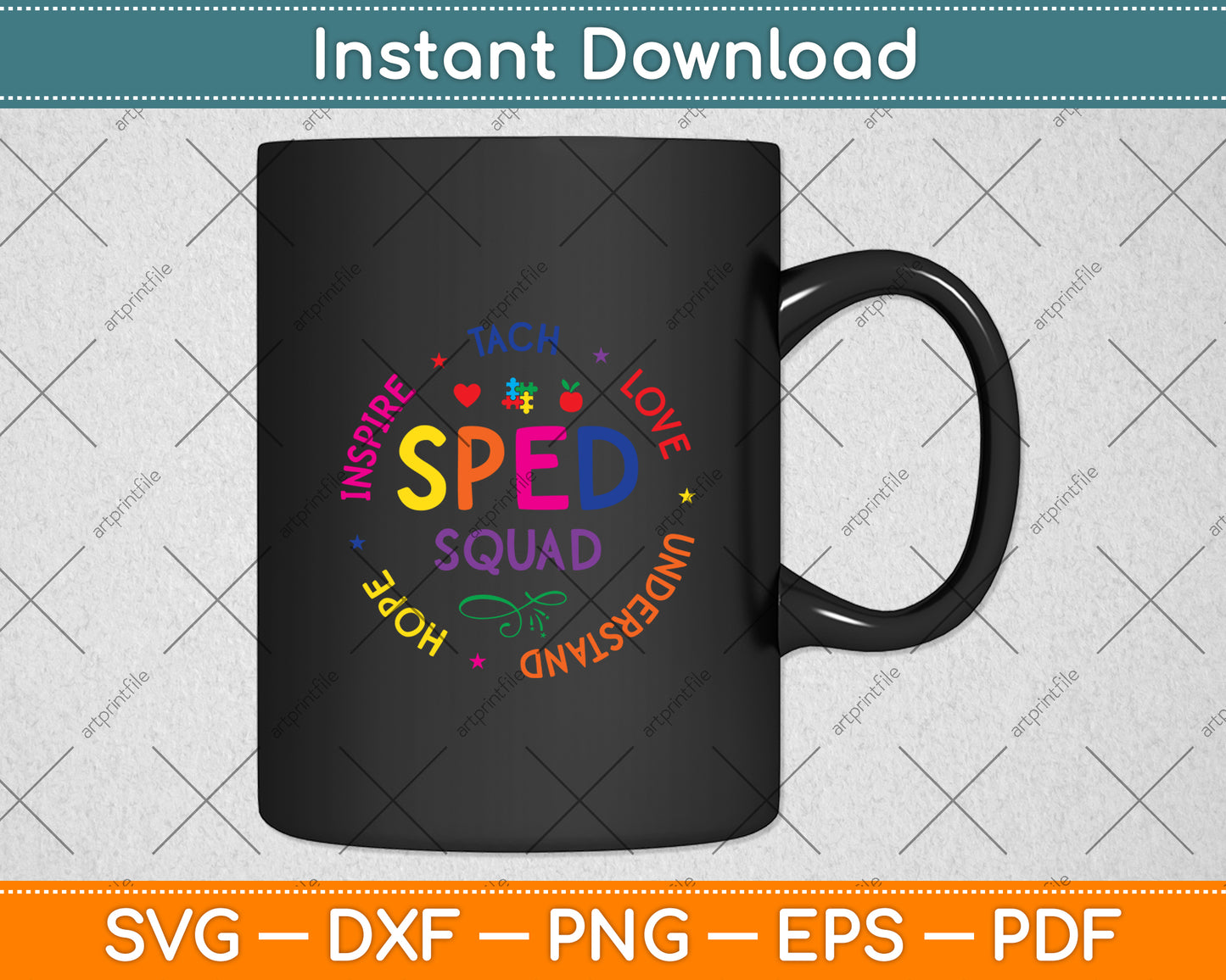 Special Education Teacher - SPED Teacher Svg Digital Cutting File