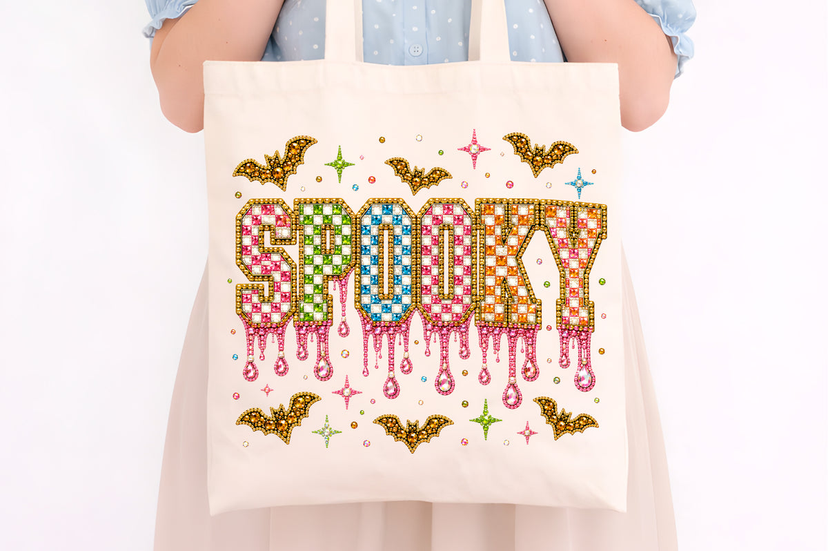 Spooky Halloween Rhinestone PNG