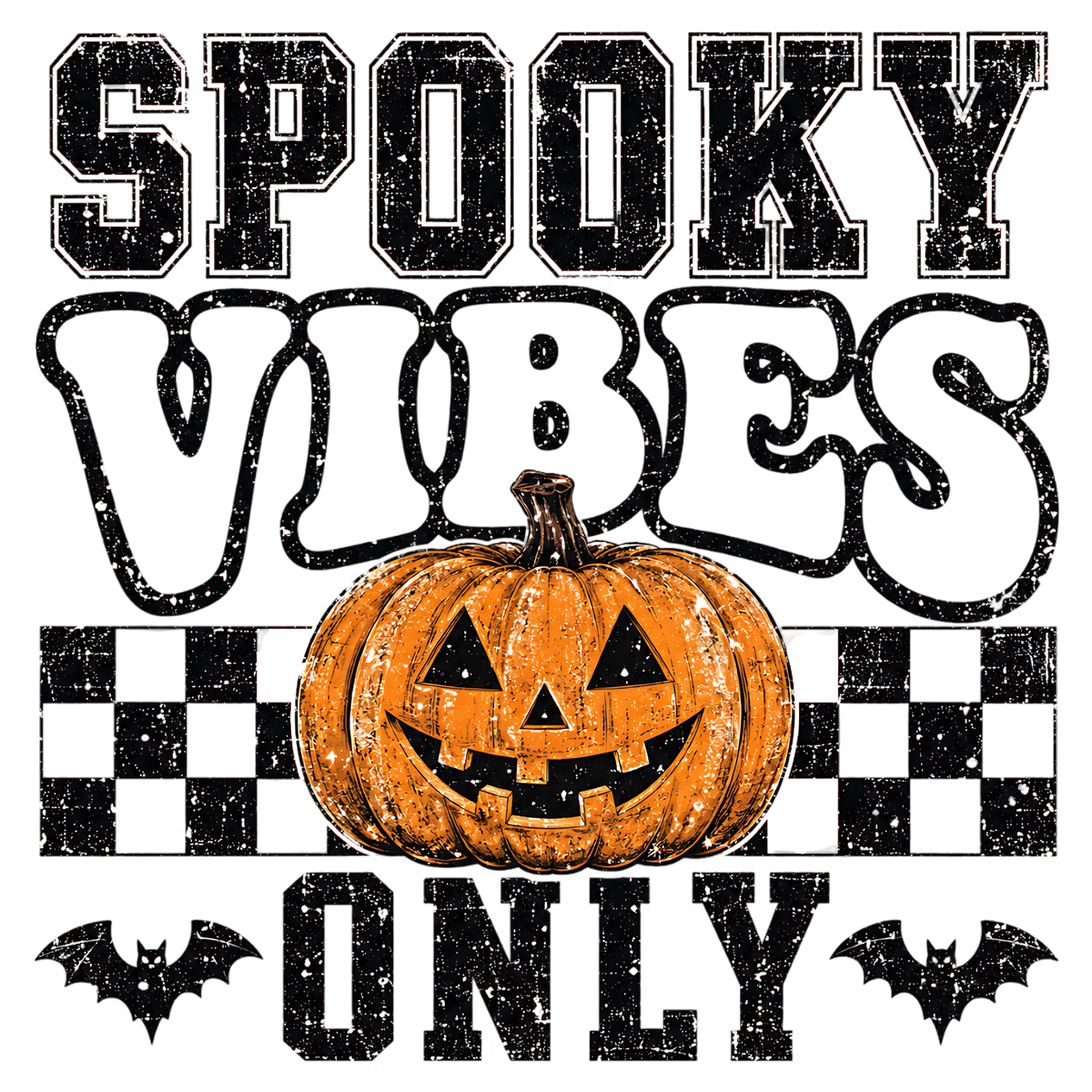 Spooky Vibes Pumpkin Halloween PNG