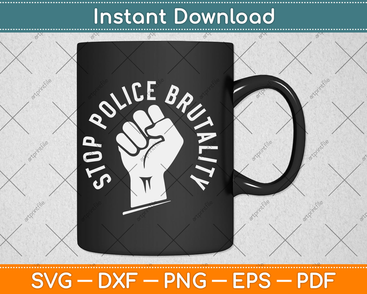 Stop Police Brutality Protest Social Justice Svg Digital Cutting File