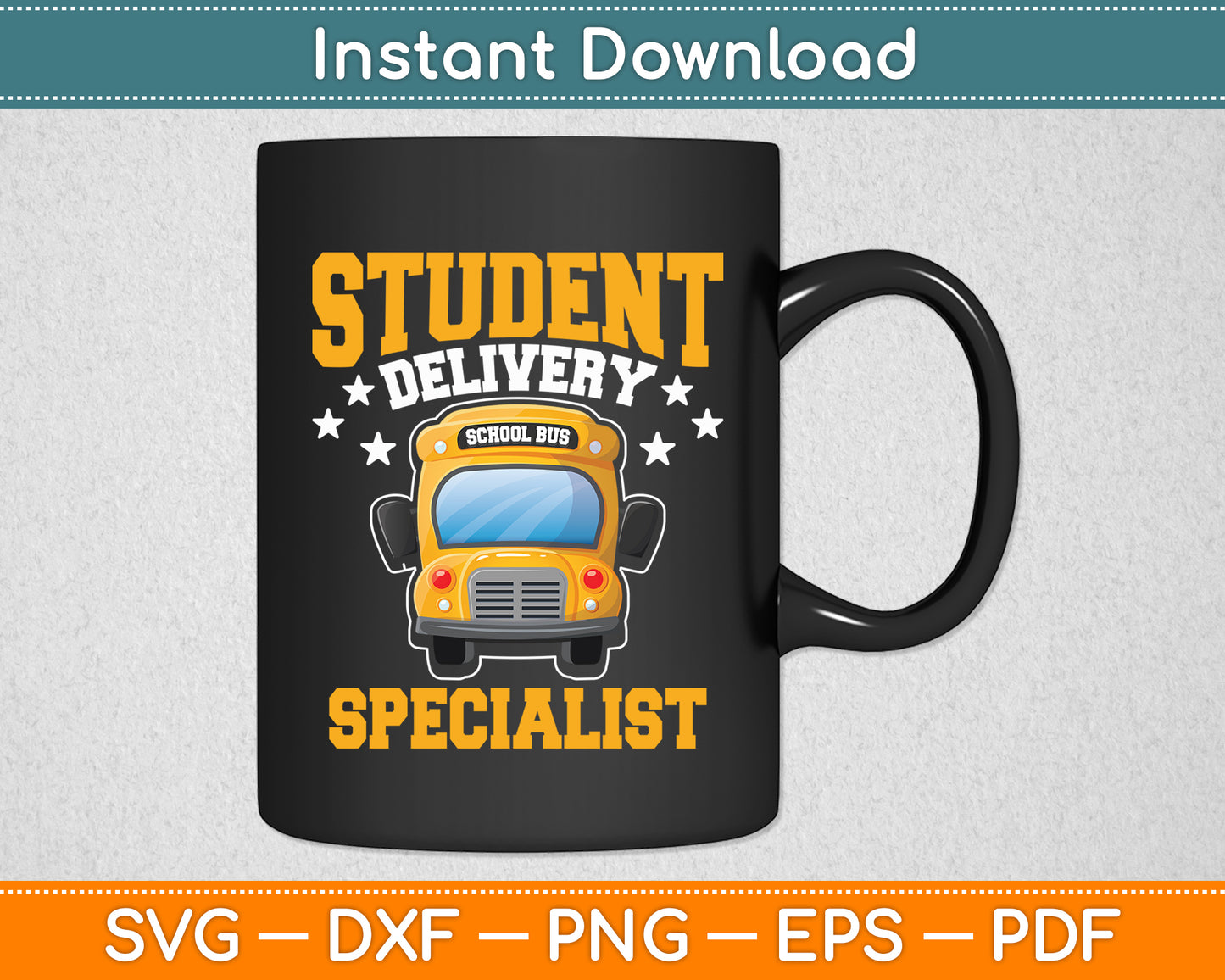 Student Delivery School Bus Driver Specialist Svg Digital Cricut Cutting File