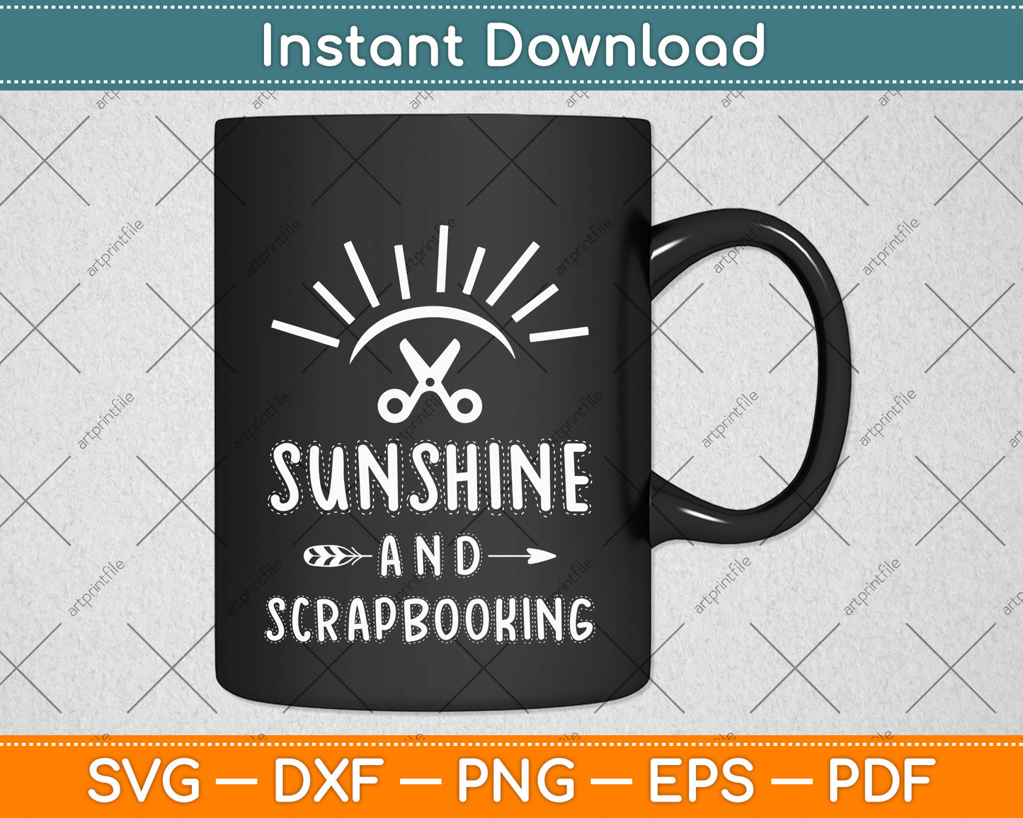 Sunshine and Scrapbooking Svg Png Dxf Digital Cutting File
