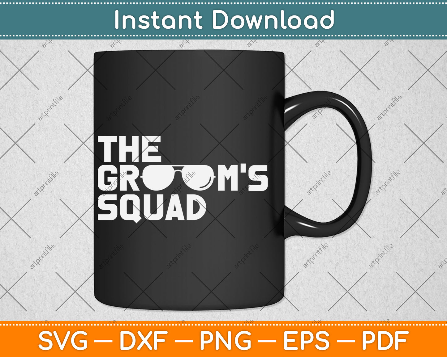 The Groom’s Squat Bachelor Supplies Party Wedding Svg Digital Cutting File