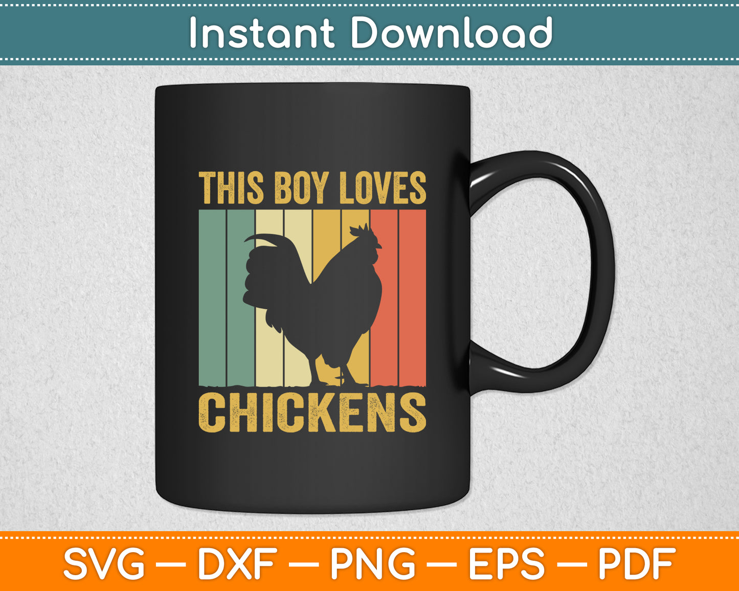 This Boy Loves Chickens Boys Chicken Svg Png Dxf Digital Cutting File
